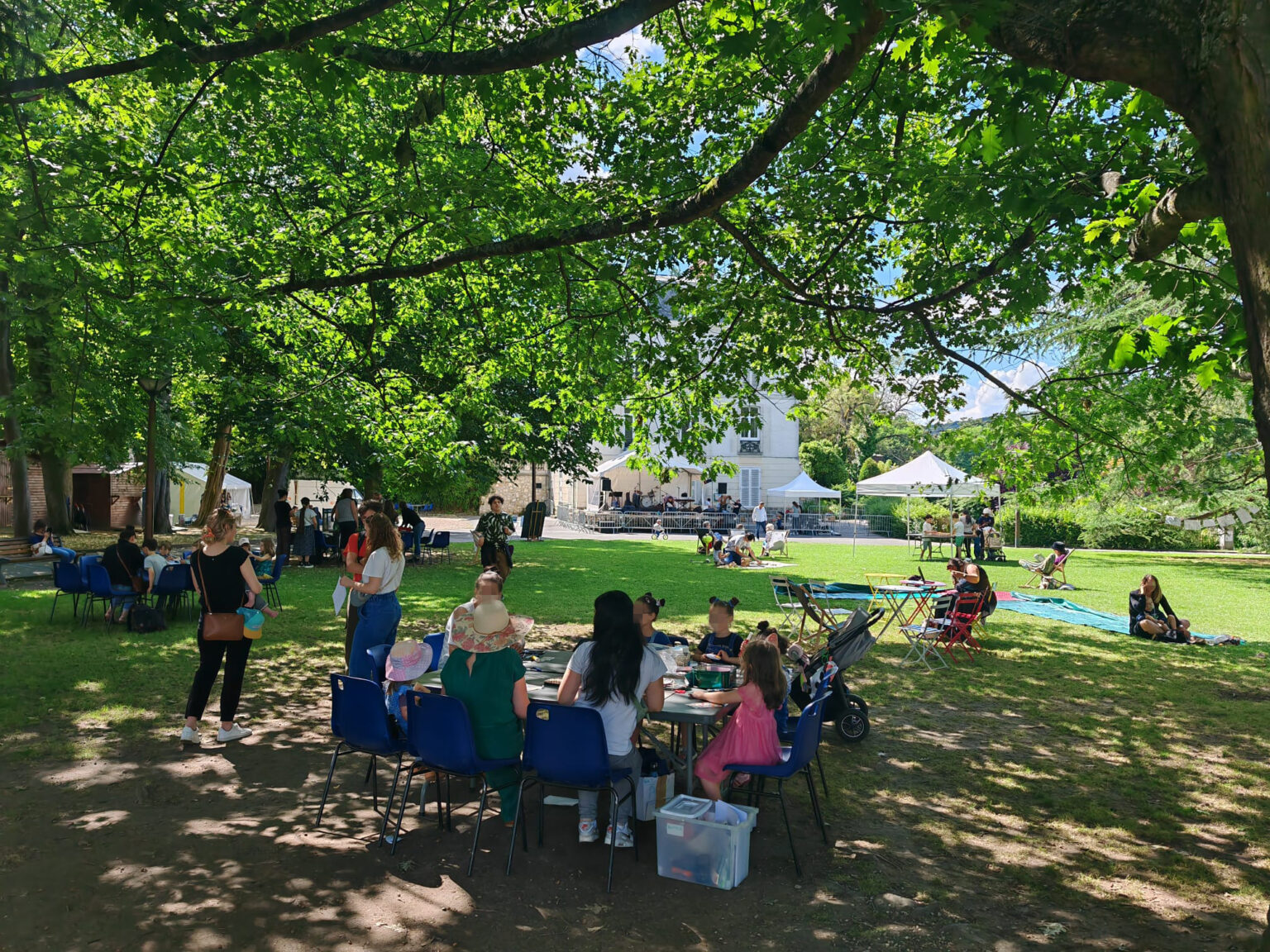 ateliers dans le parc